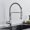 Chrome a, variant on Kitchen Sink Faucet for Bar Farmhouse Commercial, Black Pull Out Kitchen Sink Faucet, Deck Mounted Stream Sprayer Kitchen Mixer Tap, Bathroom Kitchen Hot Cold Tap, 360 Rotation Tap