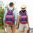 thumbnail image 5 of Naloa Sunset Truck Highway Canvas Backpack for Men Women Rucksack Casual Travel Daypack College Tote Satchel Bookbag for Teens-Medium, 5 of 7