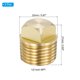 thumbnail image 2 of Uxcell 1/2 Inch NPT Boat Drain Plug, Tapones de drenaje de latón sólido para kayak, se adapta a la mayoría de los barcos, tono dorado 3 piezas, 2 of 7
