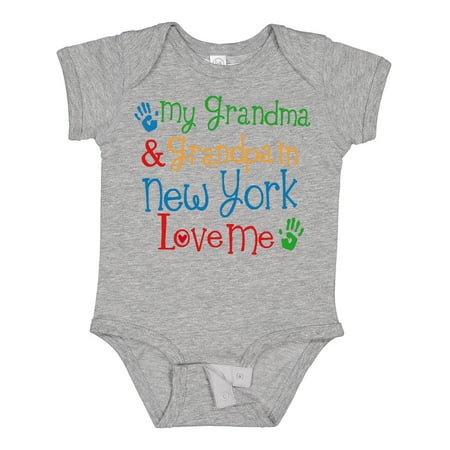 

Inktastic New York Grandma Loves Me Gift Baby Boy or Baby Girl Bodysuit