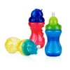 Nuby Flip It Straw Sippy Cup, 10oz, 3 pack