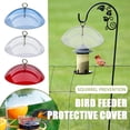 thumbnail image 4 of Bird Feeder Clear Protective Dome Cover Hummingbird Rain Cover Guard with Hooks Blue, 4 of 6