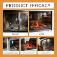 thumbnail image 6 of Fireplace Glass Cleaner Kit - 150ml & Tools, Removes Soot, Tar & Stains, Restores Clarity to Glass Doors & Screens(2PC), 6 of 10