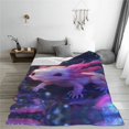 thumbnail image 6 of Throw Blanket for Couch Sofa and Bed, Cute Pink Fantasy Axolotl A Super Soft Plush Throw Blanket, Fuzzy Cuteness Comfy Warm Washable Flannel Blanket & Throws for All Season 60"x50", 6 of 7