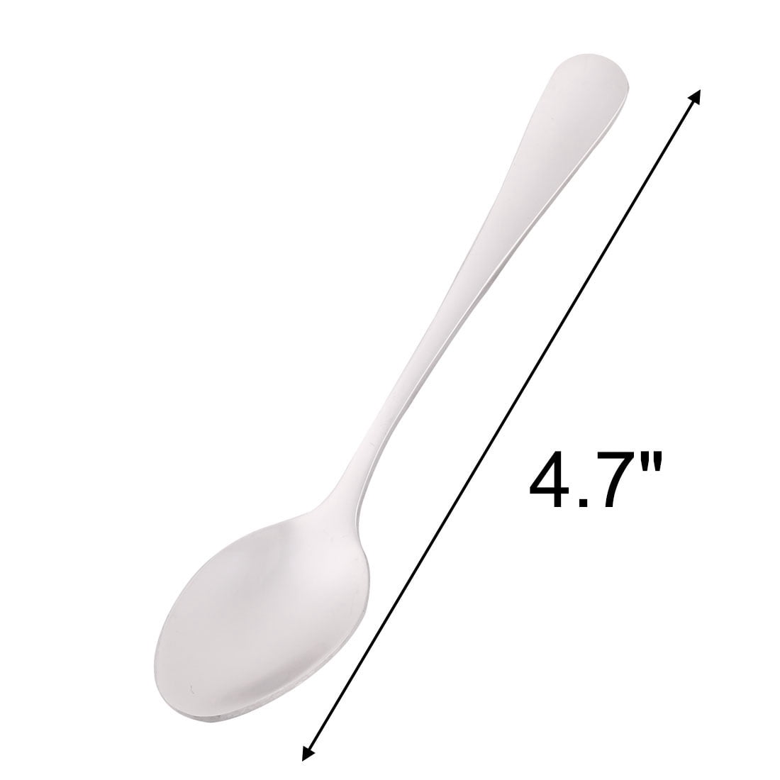 Home Kitchen Stainless Steel Coffee Tea Spoon Silver Tone 12cm 8pcs