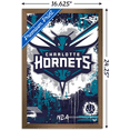 thumbnail image 3 of NBA Charlotte Hornets - Maximalist Logo 23 Wall Poster, 14.725" x 22.375" Framed, 3 of 5
