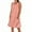 Pink, variant on Horkkom Sleeveless Dress for Women Summer Crew Neck Mini Dresses Casual Solid Color Beach Sundresses with Pockets Red 2XL
