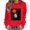 Z7-Red-lightweight fleece sweatshirts, variant on Frostluinai Women's Ghost Sweater Crweneck Sweatshirts Fall Holiday Pullover Top Halloween Long Sleeve Graphic Sweat Shirts