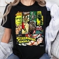 thumbnail image 3 of Vintage Style Sci Fi Horror Movie Poster Collage T-Shirt T-Shirt, Men's And Women's Graphic Tee 100% Cotton by TBun, Full Sizes S-5XL, 3 of 5
