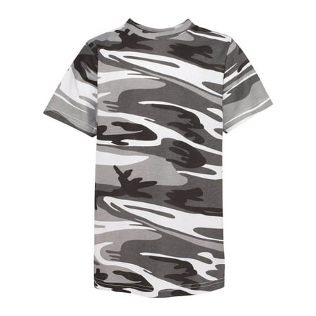 Youth Woodland Camouflage Short Sleeve T-Shirt Urban Woodland S