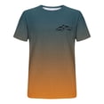 thumbnail image 4 of WAYUTE Mens Gradient Mountains Print Short Sleeve T Shirts Casual Crewneck Tee T-Shirts for Man Soft Breathable Daily Wear,2XL, 4 of 4