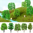 thumbnail image 1 of Vaidha Pointed Green Tree Model Multi-layer Perspective Tree Sand Table Green Plant Mini Tree Perspective Succulent Flower Pot, 1 of 3