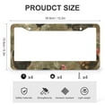 thumbnail image 3 of 2 Pcs Set Chickens Hens And Roosters License Plate Frame Country Animals Cock Car Front License Plate Frame Aluminum Metal 2 Hole for US Standard Vehicles for Women Men, 3 of 6