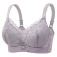 thumbnail image 2 of PADFRYBK Wireless Bras For Women Plus Size Bra Cover Beautiful Back Gathered Lace Gathered Bra, 2 of 3