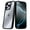 Clear, Clear / Black, variant on iPhone 16 Pro Hybrid Shockproof Case - Clear / Black