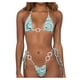 thumbnail image 1 of Gibobby Conjunto de Bañador Sexy Sexy Impreso Traje de baño Up Fabric Bikini Loop Split Doble Enlace de mujer Trajes de baño Tankinis Set(Verde,M), 1 of 5