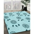 thumbnail image 2 of Ahgly Company Indoor Rectangle Patterned Electric Blue Area Rugs, 8' x 10', 2 of 6