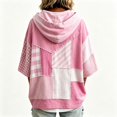 thumbnail image 4 of Women Oversized Tunic Drawstring Sweaters Fall Slouchy 3/4 Sleeve Soft and Comfort Casual Pullover, XL, 4 of 4