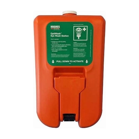 Gravity-Fed Eyewash Station, Portable, 10 gallon, Orange 10GFEW