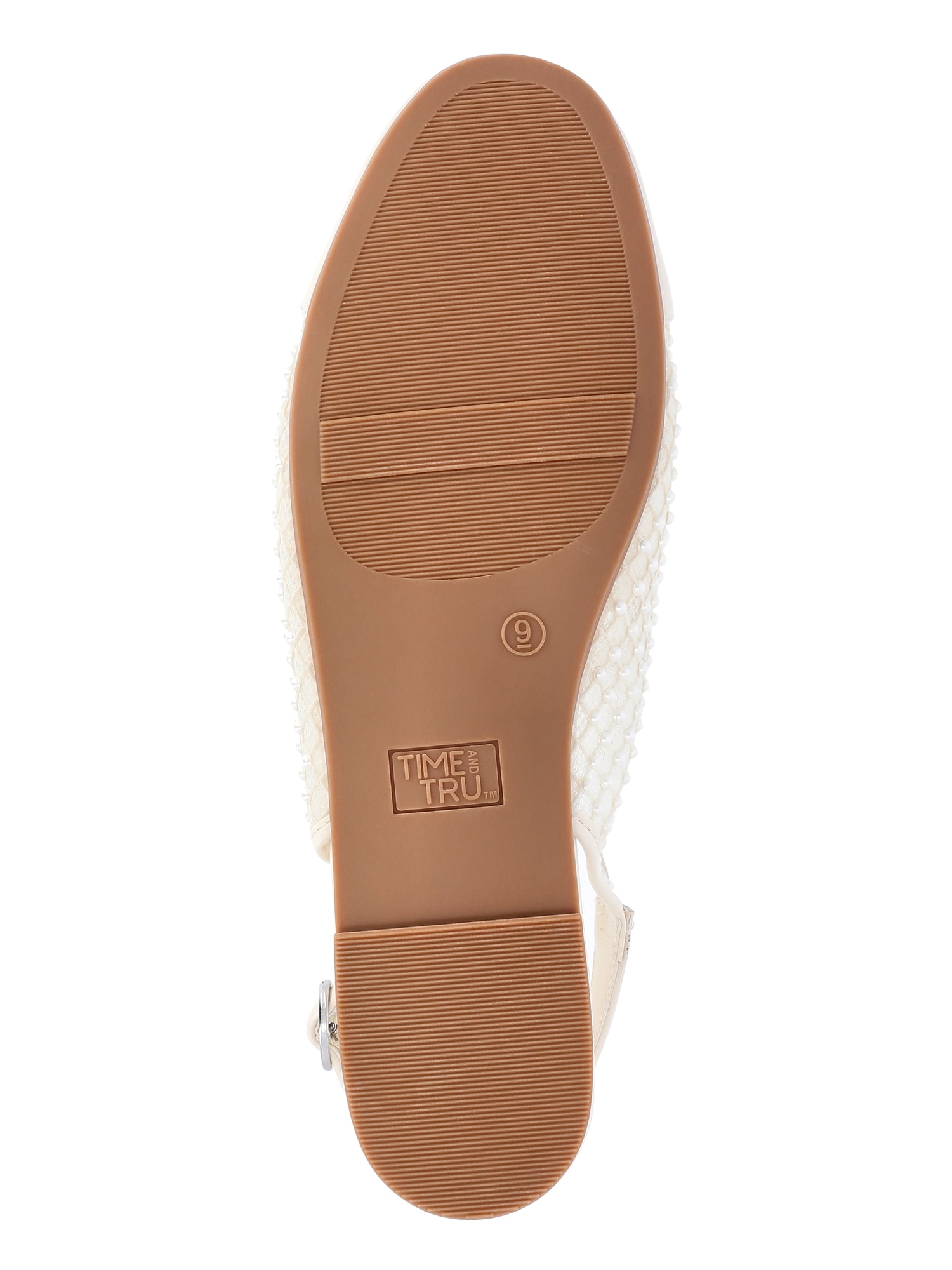 Time and Tru Women's Slingback Flats