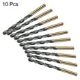 thumbnail image 5 of Uxcell 10pcs Straight Shank Twist Drill Bits 6.8mm Gold Titanium & Black Nitride Coated High Speed Steel (HSS) 4341, 5 of 5