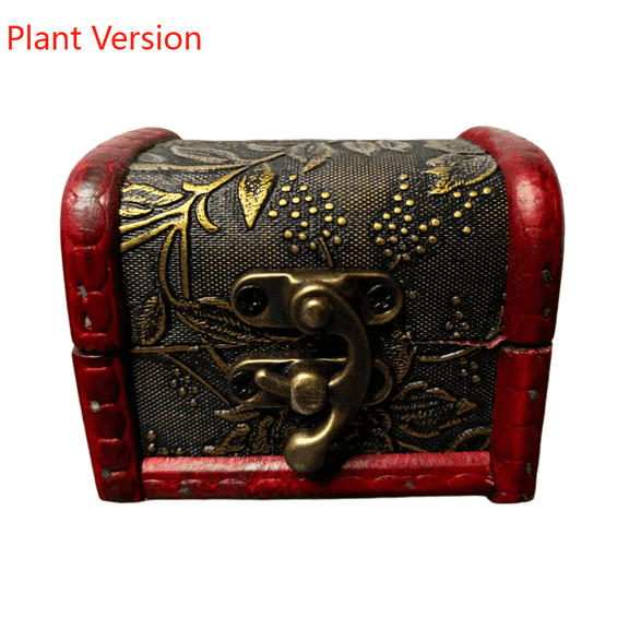 Yakimoto Vintage Wooden Jewelry Organizer Boxes with Metal Locks, 2-Piece Set