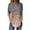 Gold, variant on Tops For Women Summer Flower Print Base Shirt Top Crew Neck 3/4 Sleeve Women Sweatshirt