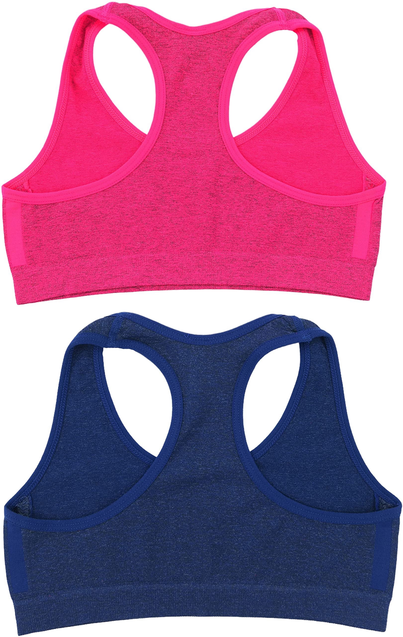 ToBeInStyle Girl's Pack of 6 Racerback Training Bra Tops & Matching Boyshort Bottoms - Heathered - Small
