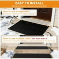 thumbnail image 5 of MOPHOTO Heated Snow Melting Mats,20x30in Electric Snow Melting Mats,Heated Outdoor Mats for Winter Walkways and Decks,No-Slip Snow and Ice Melt Heated Sidewalk Mat,Connectable Power Cord, 5 of 8