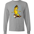 thumbnail image 3 of Inktastic Skateboarding Banana Funny Skater Long Sleeve T-Shirt, 3 of 5