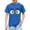 Blue, variant on Red Boys 100% Cotton Funny Cartoon Face T-Shirt Soft Breathable Crewneck Short Sleeve Graphic Tee Vibrant Casual Top for Kids Sizes 4-12,Size 7 T