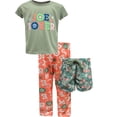thumbnail image 1 of Joe Boxer Girls Joe Boxer Loungewear Spring Flowers Girls 3pc Pajama (14/16), 1 of 1