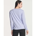 thumbnail image 5 of Real Essentials 4-Pack: Women's Dry-Fit Long-Sleeve V-Neck Athletic Workout Shirt (Available in Plus Size), 5 of 7