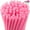 Pink, variant on Joyfy 32 Packs Valentines Day Cards with Colorful Crazy Loop Reusable Drinking Straws for Kids, Valentines School Class Exchange Cards for Girls Boys, Valentines Party Favors