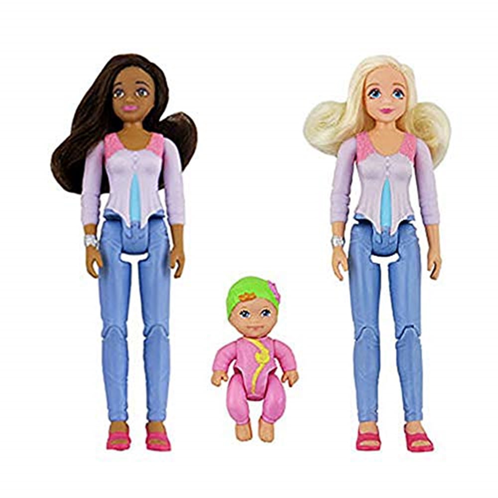 Details about   Loving Family Dollhouse Replacement Figures Mom Dad Baby AA African American NEW 