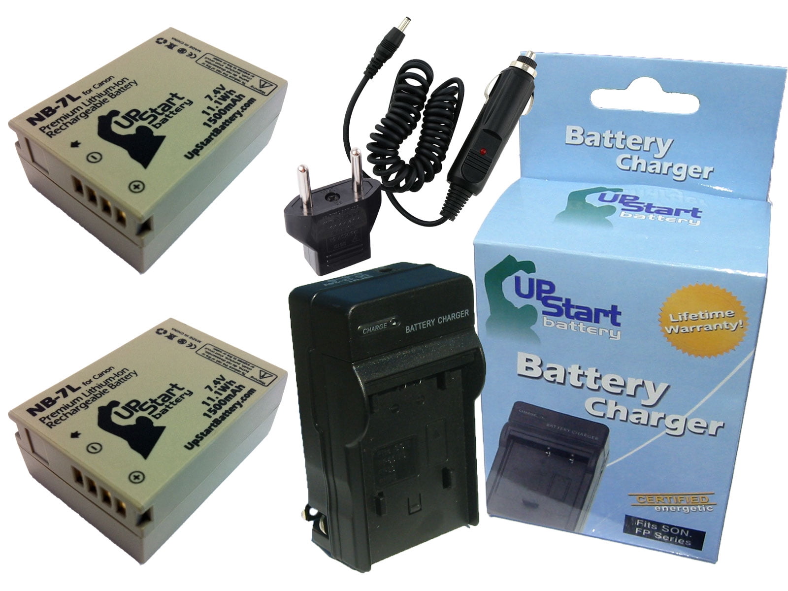 Kastar 2 Pack NB-7L Battery and Replacement Battery Charger for Canon Digital Camera PowerShot G-Series G10 G11 G12 SX30 is 