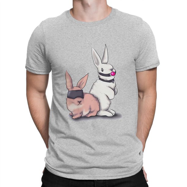 Camiseta de hombre con diseño de conejitos, sudaderas, nueva tendencia