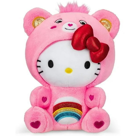 Sanrio cross dressing cool penguin rainbow bear plush toy rainbow cat 25cm/cross dressing cool penguin rainbow bear plush toy Japanese Sanrio cute doll teddy bear 25cm Birthday Gift Chirstmas Gift fo