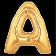 thumbnail image 1 of Loftus International B1-5901 Megaloon Letter A Gold Balloon, 1 of 3