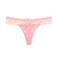 thumbnail image 4 of Braguitas de seda de hielo de cintura baja sexys con espalda descubierta ahuecada y perspectiva cruzada de encaje para ropa interior de mujer, 4 of 5