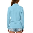 thumbnail image 6 of Abcomgle Girls Uniform Shirts Long Sleeve Button Down Pique Polo Shirt with Collar Moisture-Wicking Dress Girls School Uniform, 6 of 7