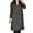 Grey, variant on Women Autumn Dress Crew Neck Loose Solid Color Pullover Patch Pocket Keep Warm Womens Clothing Plus Size Lady Winter Dress for Work
