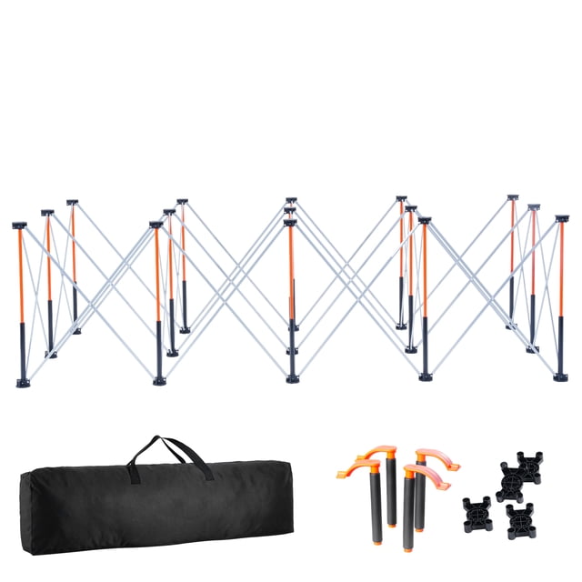 KFFKFF Support de Travail Pliable Portable, 8.02 x 4.12 Pieds, Capacité de 6000 lbs, Support de Travail Pliable Sans Assemblage avec Sac de Rangement, Table Non Incluse