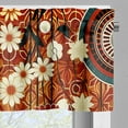 thumbnail image 7 of Ambesonne Floral Boho Valance & Curtain 3 Pcs Set, Mid Century Flowery Art, 55"x45", Ruby Cream Dark Salmon, 7 of 7