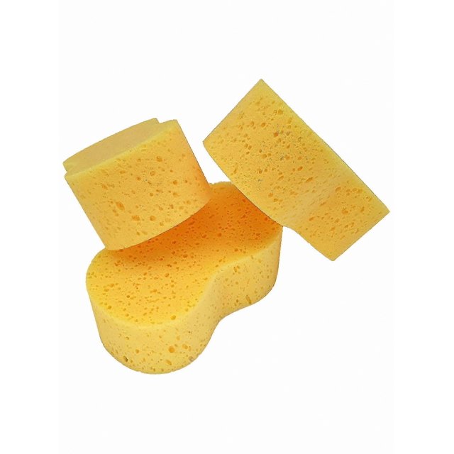 Large Car Cleaning Sponges 3-Pack - Gentle on Paint, Scratch-Free, Absorbent, Easy Dirt Removal for Exterior and Interior Use