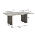 thumbnail image 2 of Roundhill Furniture Sorlen Modern 72" Dining Table with 3D Faux Concrete Top, 2 of 8