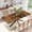 Black Brown + MDF+Metal, variant on 55.11"-70.86" Retro Extendable Dining Table, Rectangular Kitchen Table with Storage & Black Metal Cross Base