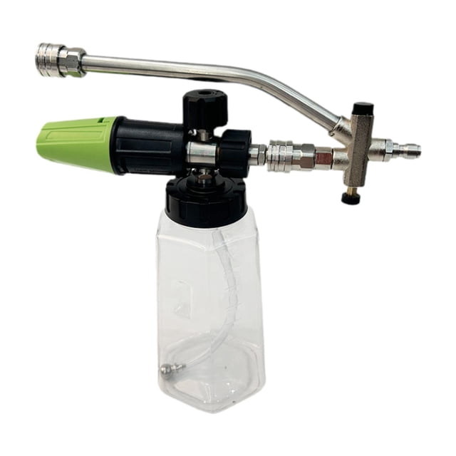 Accesorio de conector doble con pulverizador de espuma, accesorio de doble punta, conexión rápida de 1/4 ", 4000 PSI para lavado de coches, camiones y