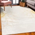 thumbnail image 3 of Dahlia Flower Decorative Rug, Simplistic Drawing of Bushy Sunflower Daisy Like Large Petals Image Print, Quality Carpet for Bedroom Dorm and Living Room, 6 Sizes, Earth Yellow, by Ambesonne, 3 of 4