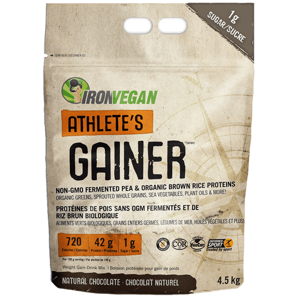 Iron Vegan Athlètes Gainer pour (4,5 kg)